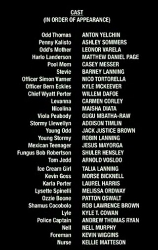 cast - closing credits